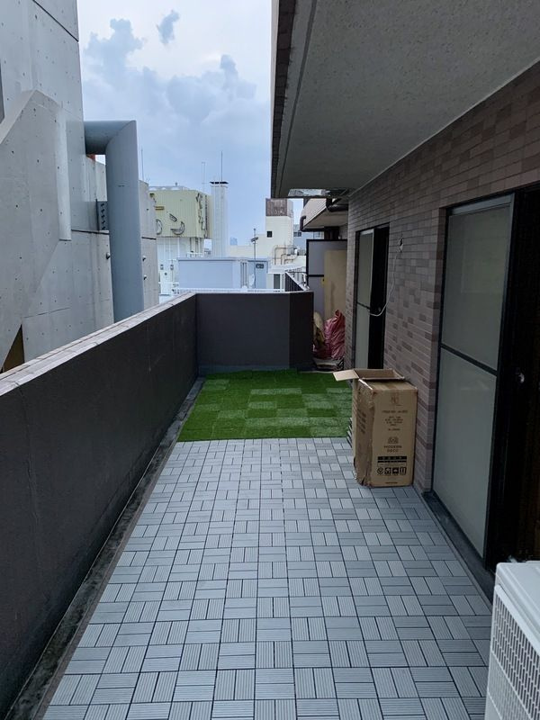 渋谷アムフラットのバルコニー