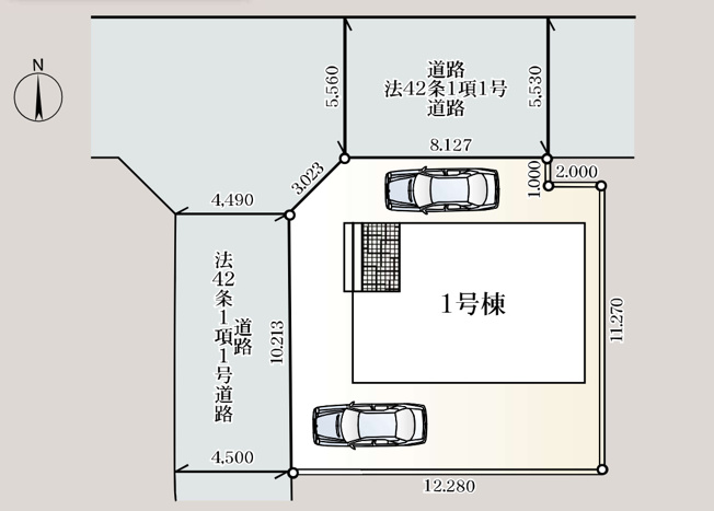 【区画図】 | 熊谷市大原第3　クレイドルガーデン　新築戸建　全1棟　