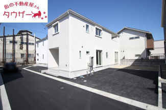 【外観】 | 芳賀小学校・郡山第四中学校区　GRADLE GAEDEN 郡山市昭和　第９　全５棟　２号棟 | 西側から見た現状写真です！　日当たり良好の物件です♪