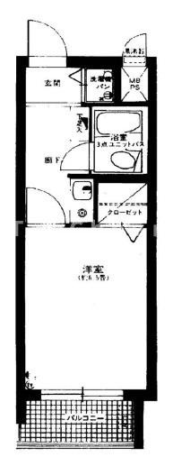 ライオンズマンション都立家政第2の間取り