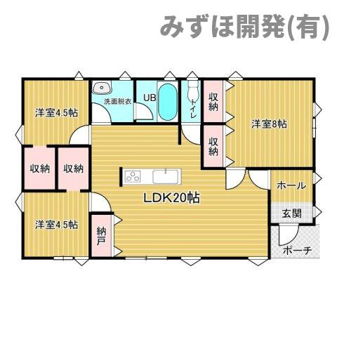 東根市本町4-26　No2の間取り