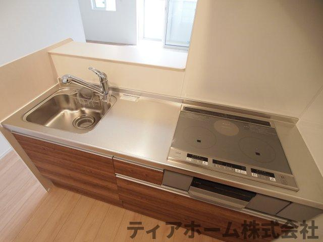 香芝市五位堂４丁目のハイツのキッチン|使いやすいキッチンです