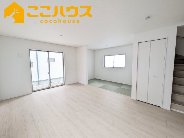 うるま市与那城屋慶名第6　クレイドルガーデン　新築戸建て　全4棟　1号棟の居間・リビング|LDK16帖