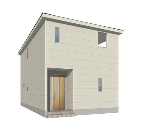 Cradlegarden　 ひたちなか市平磯町　第2　2の完成予想図|北西側。