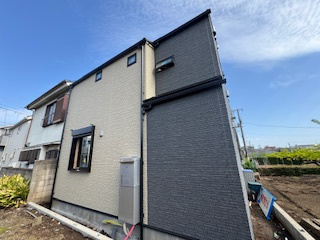 【外観】 | 練馬区田柄2丁目　新築一戸建住宅　全1棟　（成増店） | 南道路面につき陽当通風良好。