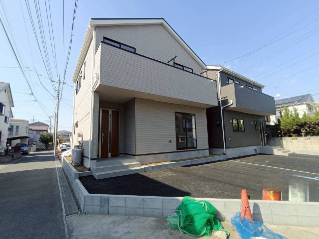 八潮市　木曽根　新築戸建　全4棟の前面道路含む現地写真|前面道路含む現地写真です