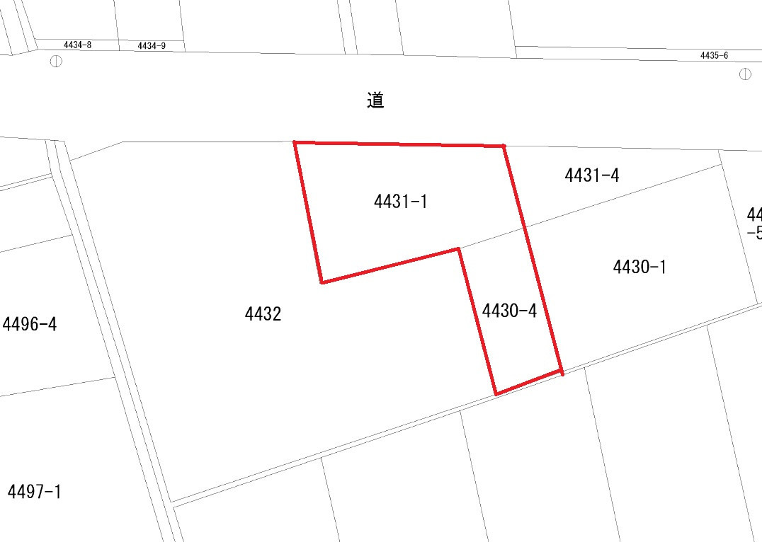 西大島土地の土地図