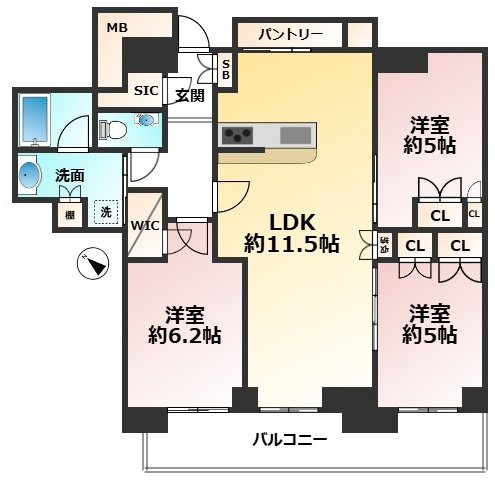 【間取り】 | 照葉ザ・タワー