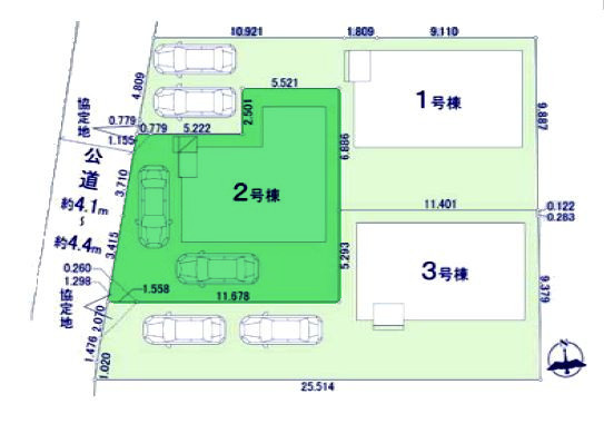 【区画図】 | アーバンスタイル前橋市北代田町2期ー② | 細井小学校まで徒歩5分！ベルクまで徒歩5分とお買い物も便利な好立地！