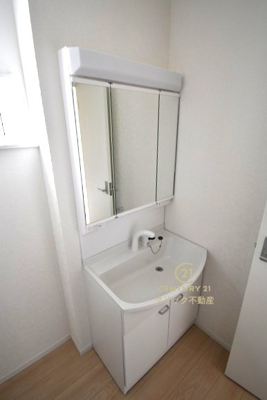 Cradlegarden　 ひたちなか市平磯町　第2　4の独立洗面台|洗面台は洗練されたシンプルなデザインでお手入れも楽です。