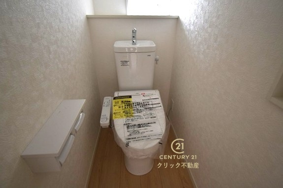 Cradlegarden　 ひたちなか市平磯町　第2　4のトイレ|毎日使う空間と機能だから、いつまでも清潔なスペースであってほしいのがトイレです。お掃除しやすいシンプルなデザインです。