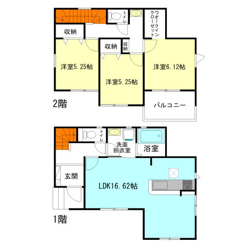 【間取り】 | リナージュ前橋市三河町2丁目24-1期ー③ | 水回りを最短距離で結んだラクラク家事同線！
全居室南向きの3LDK住宅です！