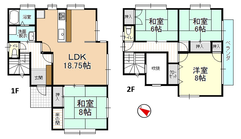 新潟市中央区関南町の間取り