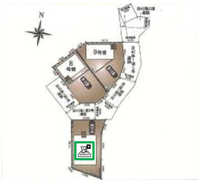 【区画図】 | 前橋市北代田町　平屋　 新築住宅
