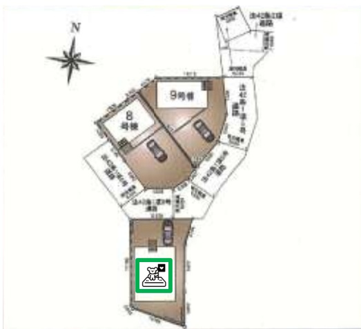 【区画図】 | 前橋市北代田町　平屋　 新築住宅