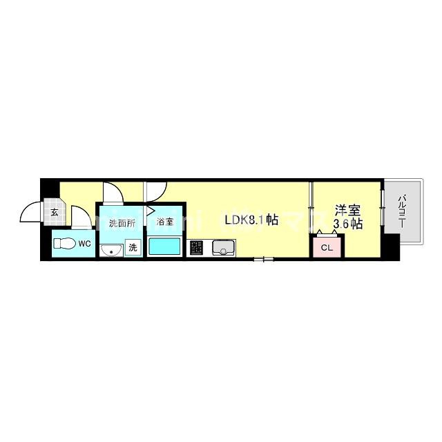 ART Tennoujiの間取り