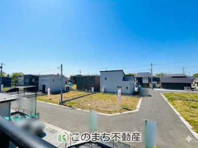 【展望】 | ワイウッドコート小山市中久喜第1期　1号棟 | バルコニーからの眺めです！