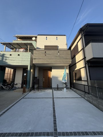 今津水波町新築戸建の前面道路含む現地写真