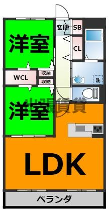 仲介手数料0円！！Bonheur・cle’の間取り