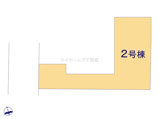 【区画図】 | 一宮市萩原町萩原字下町77-2『仲介料無料』新築戸建て | 2号棟