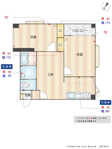 ツインリッチ藤崎の間取り