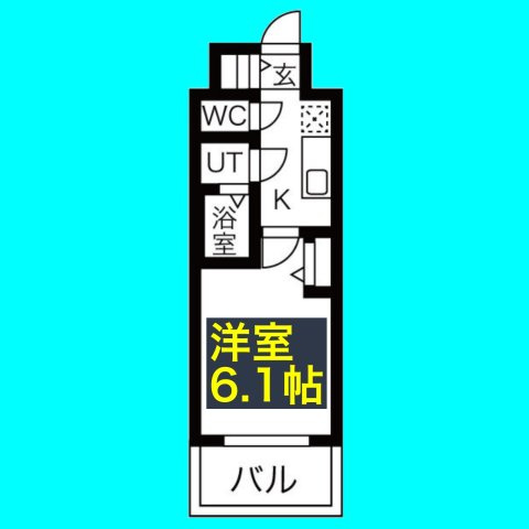 メイクスWアート今池Ⅲの間取り