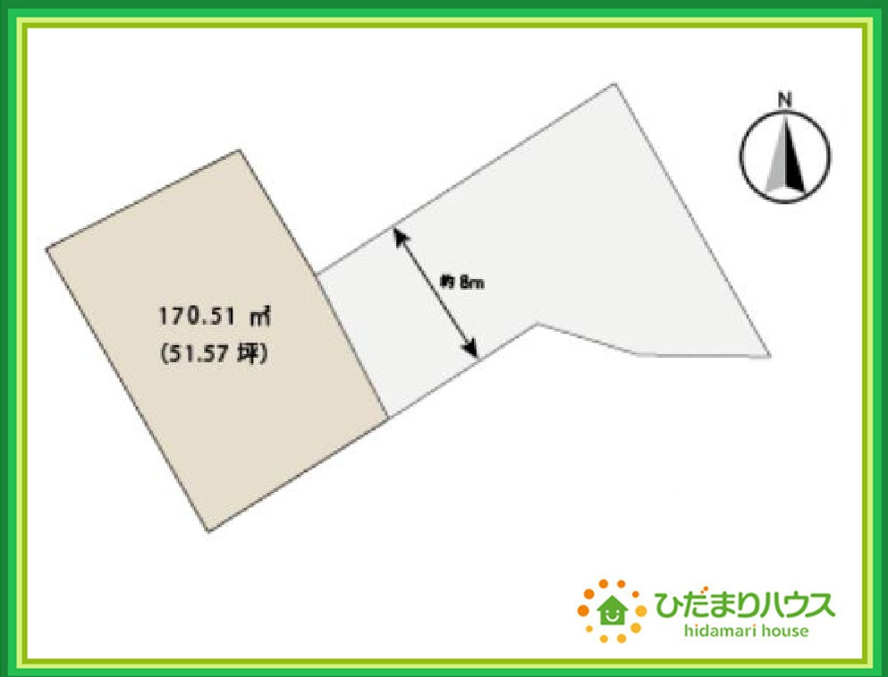 いわき市小名浜燈籠原　区画2-5　売地の区画図