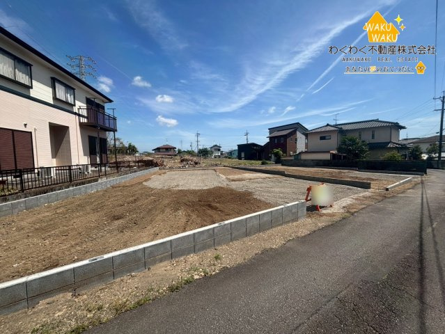 島田市金谷根岸町／　新築戸建の外観|2026.3下旬撮影　（左手1号棟、右手2号棟）