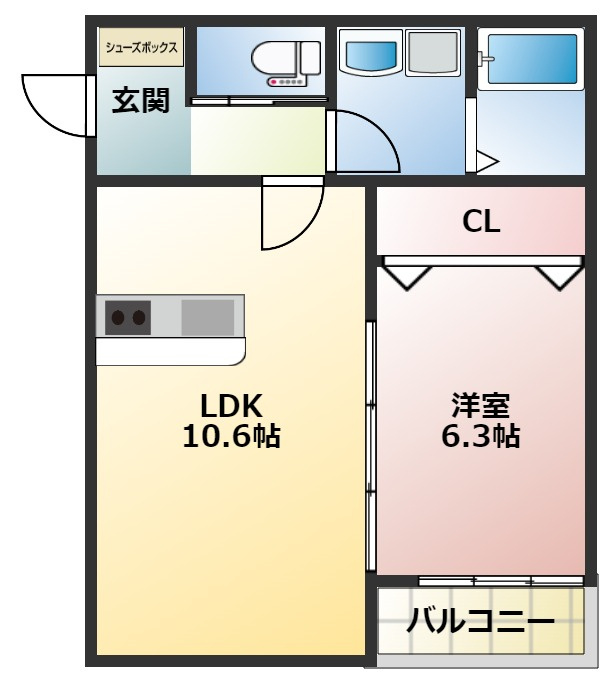 SunMark高宮の間取り|※図面と現況が異なる場合は現況を優先します。