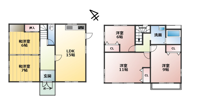【間取り】 | 東金市広瀬　中古戸建