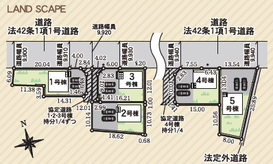 【区画図】 | 福島市南沢又第21　5号棟（SK）