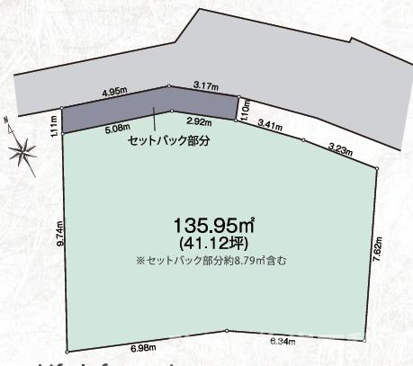 藤沢市辻堂6丁目　売地の土地図|土地図
