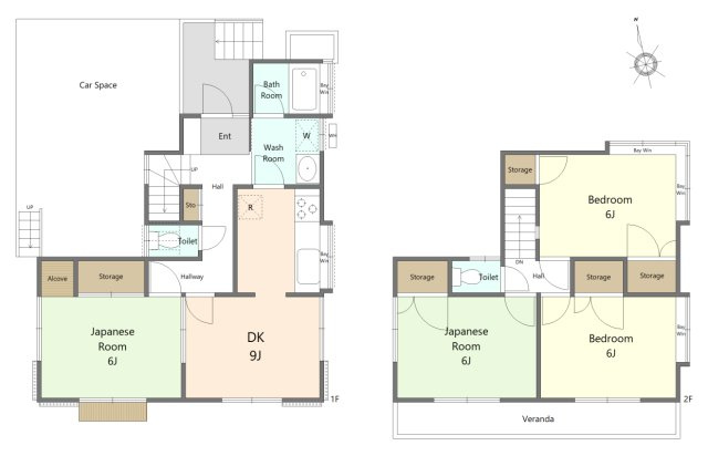 あきる野市雨間　オール電化付中古戸建の間取り|オール電化付の４DKになります！