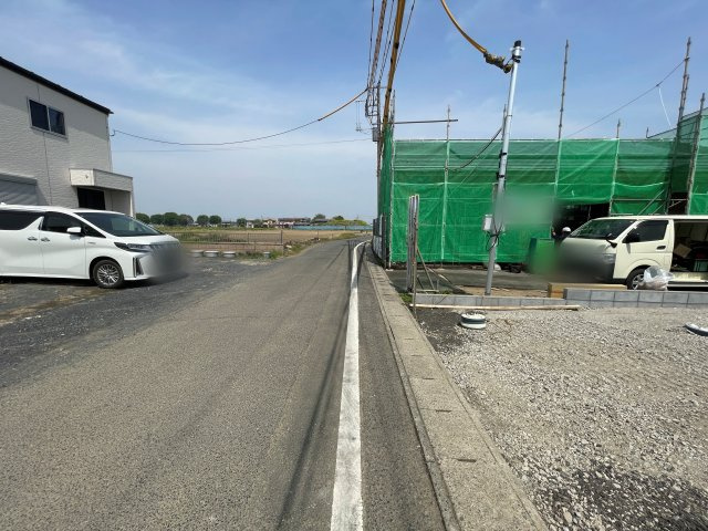 新築戸建・新築建売　太田市新田大根町第2　綿打小学校・綿打中学校の前面道路含む現地写真