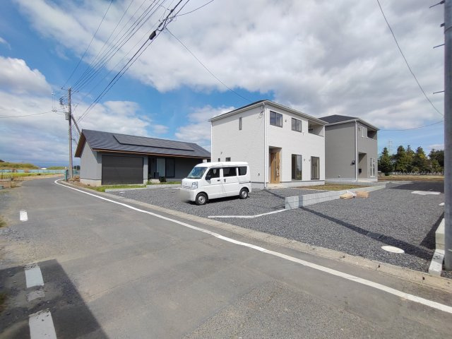 新築戸建・新築建売　太田市新田大根町第2　綿打小学校・綿打中学校の前面道路含む現地写真