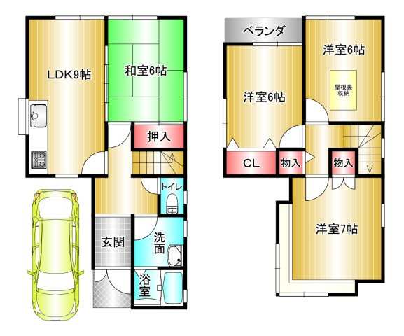 和歌山市狐島の間取り