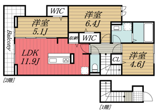 【間取り】 | yamajuⅡ