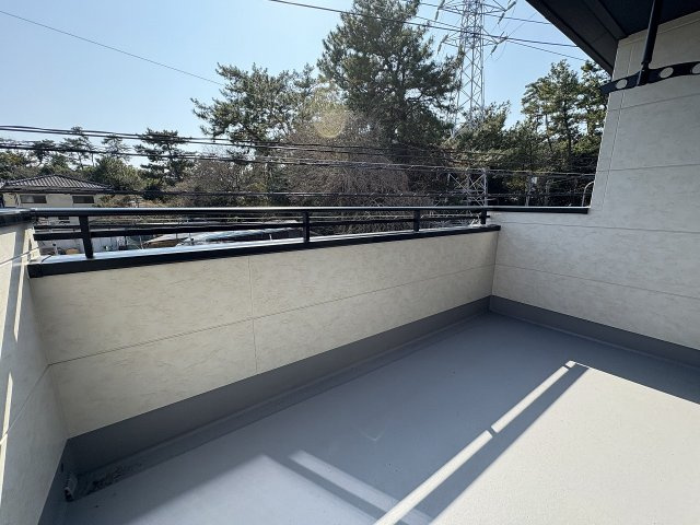 【バルコニー】 | 福岡市東区奈多2丁目5期　1号棟（全5棟）【仲介手数料無料・0円】 | 現地写真。