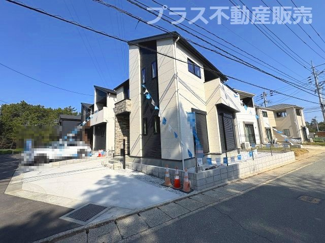 【外観】 | 福岡市東区奈多2丁目5期　1号棟（全5棟）【仲介手数料無料・0円】 | 現地写真。プラス不動産販売なら、現場の全ての棟をまとめてご見学頂けます。