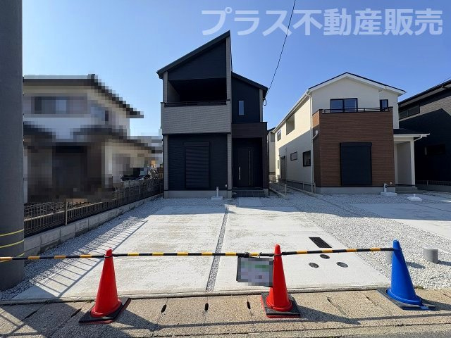 【外観】 | 福岡市東区奈多1丁目2期　1号棟（全6棟）【仲介手数料無料・0円】 | 現地写真。プラス不動産販売なら、現場の全ての棟をまとめてご見学頂けます。