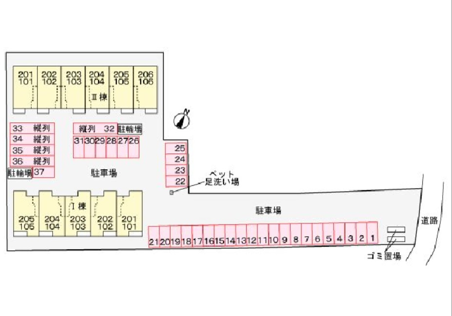 エミネント長田Ⅰの区画図