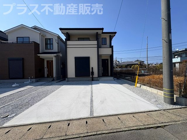 【外観】 | 福岡市東区奈多1丁目2期　3号棟（全6棟）【仲介手数料無料・0円】 | 現地写真。プラス不動産販売なら、現場の全ての棟をまとめてご見学頂けます。