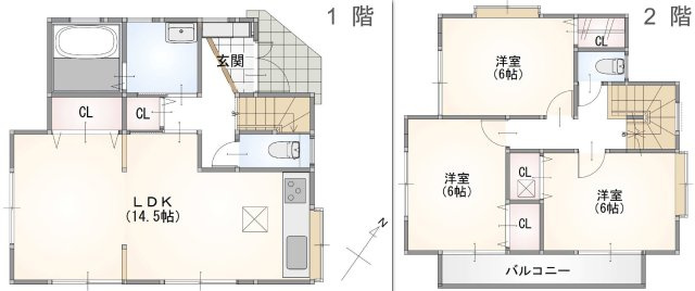 木曽東　中古戸建の間取り