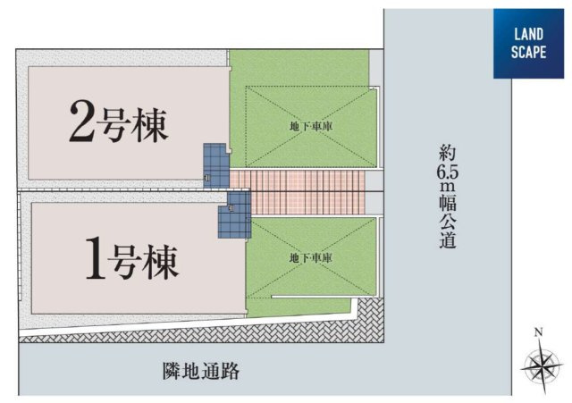 横浜市青葉区青葉台2丁目 新築戸建て【仲介手数料無料】の区画図