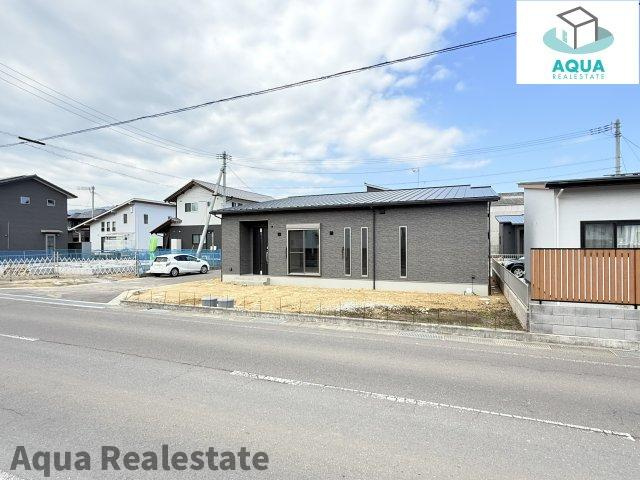 三豊市詫間町詫間　新築オール電化平屋住宅の前面道路含む現地写真|前面道路含む現地写真です
