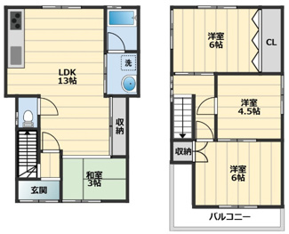 【間取り】 | 桜井市新屋敷戸建
