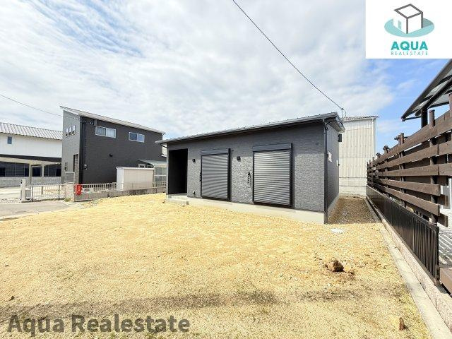 三豊市詫間町詫間　新築オール電化平屋住宅の前面道路含む現地写真|前面道路含む現地写真です