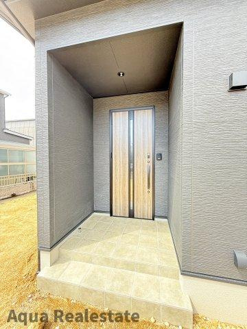 三豊市詫間町詫間　新築オール電化平屋住宅の玄関|シンプルで使いやすい玄関です