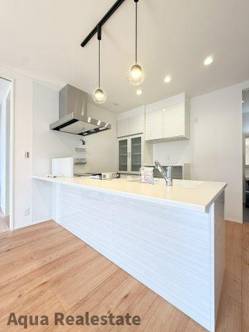 三豊市詫間町詫間　新築オール電化平屋住宅のキッチン|使いやすいキッチンです