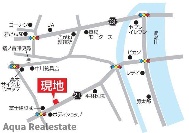 三豊市詫間町詫間　新築オール電化平屋住宅の地図